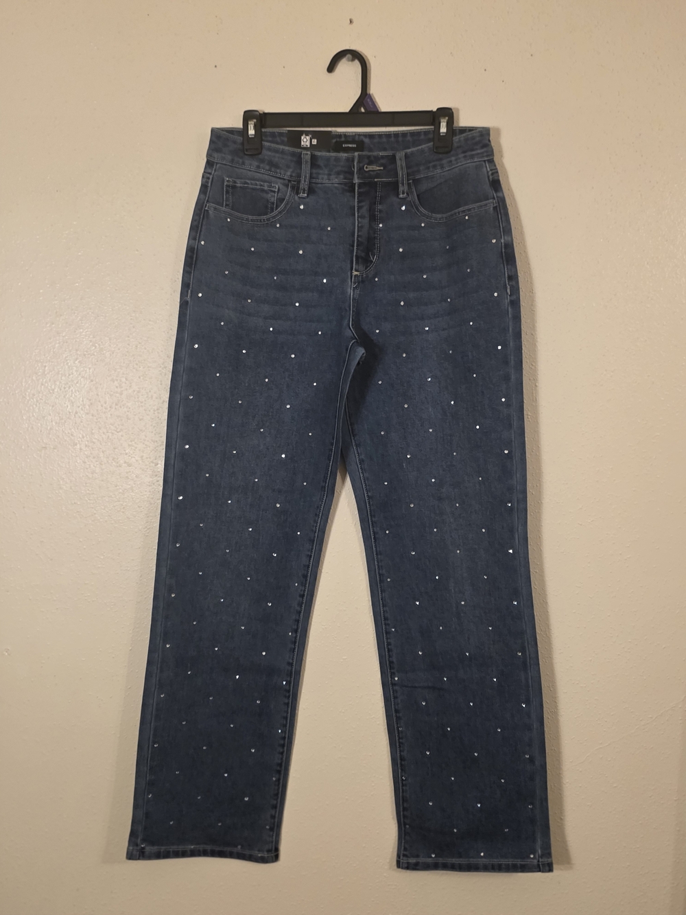 Express Women’s Dark Blue Denim Jeans - Size 4